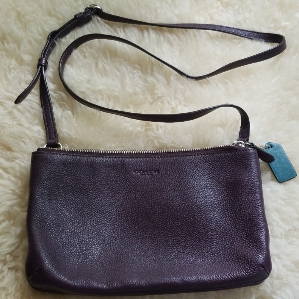 Purple Coach purse